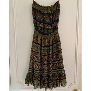 Strapless Chiffon Dress